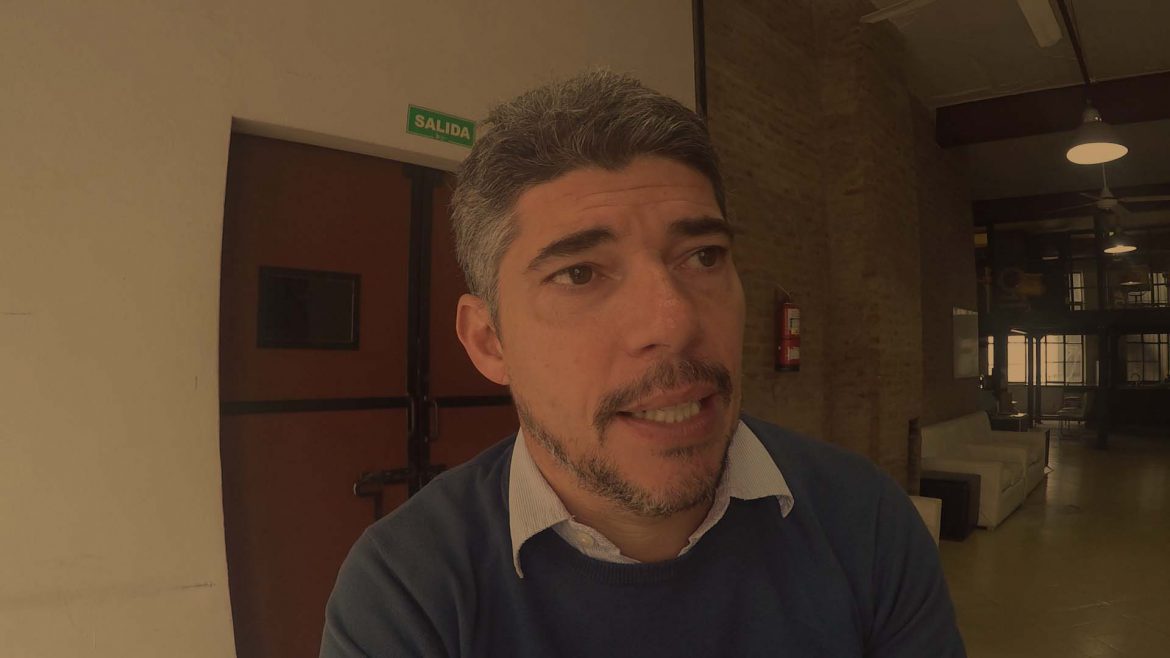 Máximo Lorenzo, antes de cruzar el atlántico.